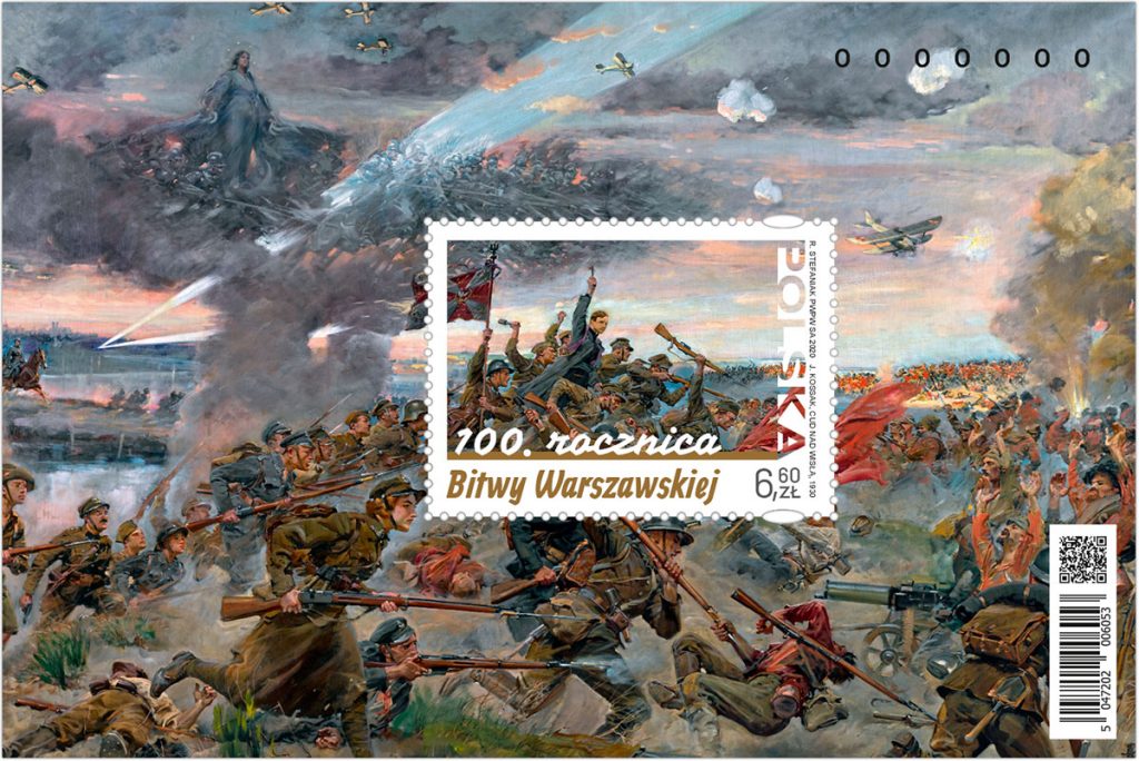 Blok 100. rocznica Bitwy Warszawskiej. Źródło: Poczta Polska S.A.