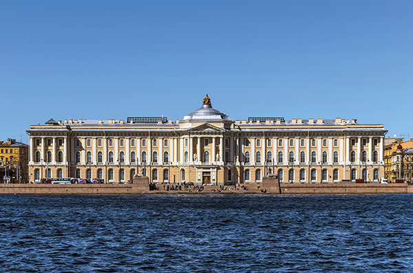 Akademia Sztuk Pięknych w Petersburgu, którą ukończył Karol Rómmel. Źródło: domena publiczna